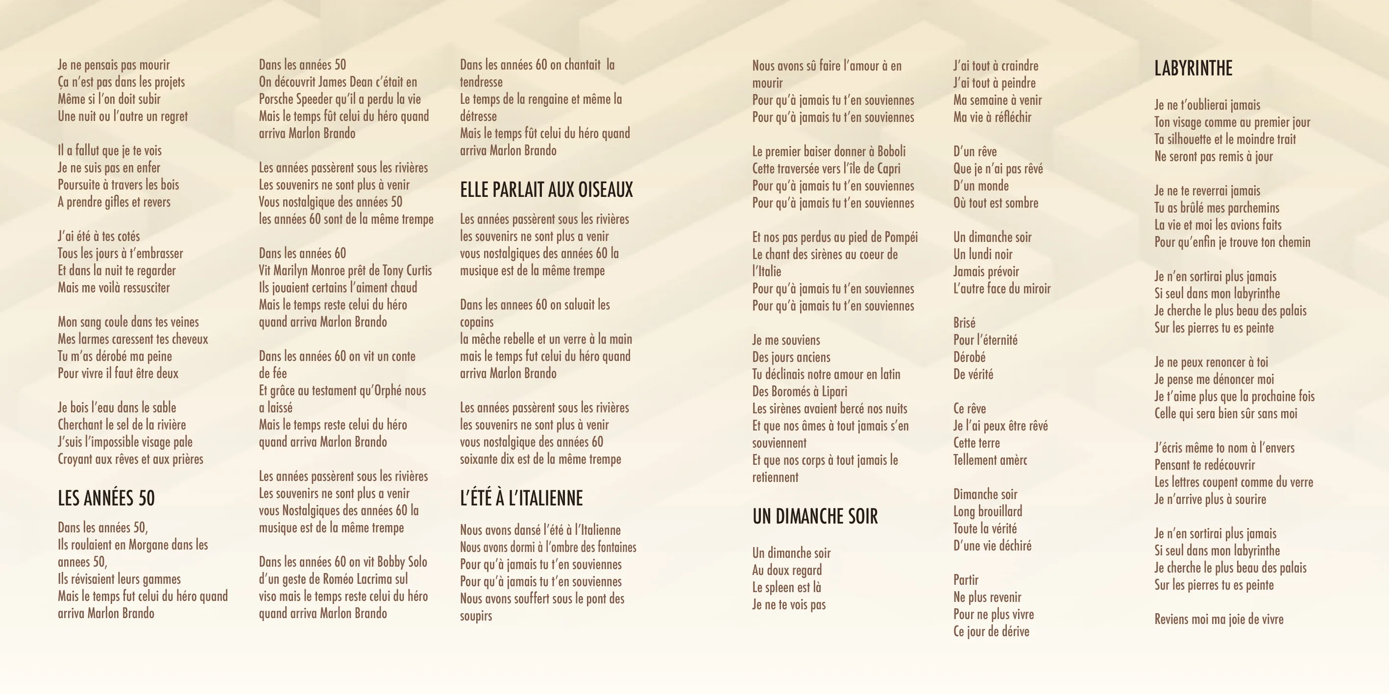 ROOP – Livret paroles 2